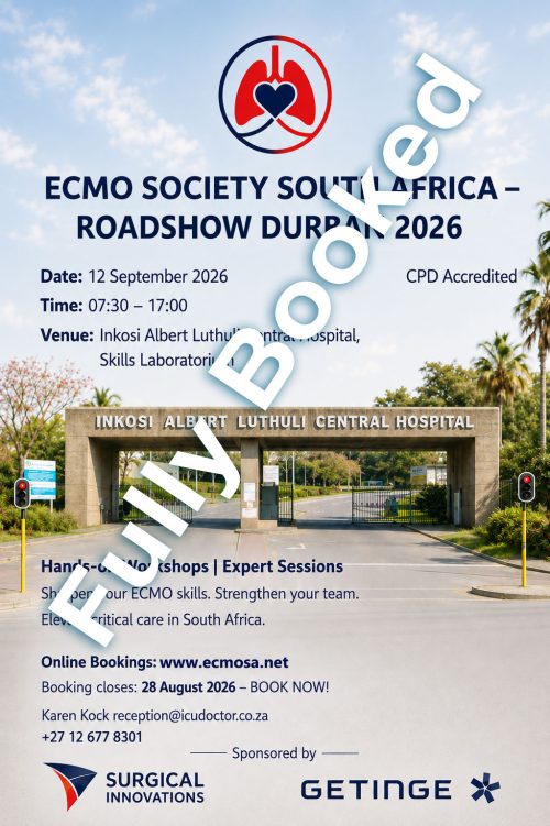ECMO Roadshow Bloemfontein 12 September 2026 Booked